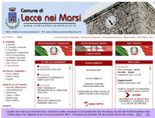 Tablet Screenshot of comunelecceneimarsi.it